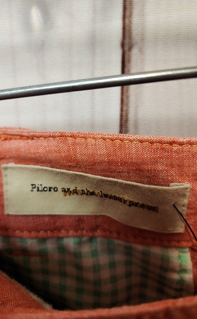 Pilcro Women's Size 4 Orange Linen Blend Pants