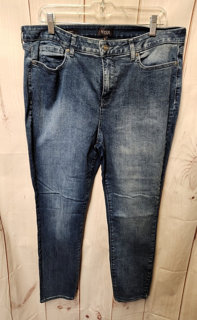 NYDJ Women's Size 33 (15-16) Blue Jeans Ami Skinny