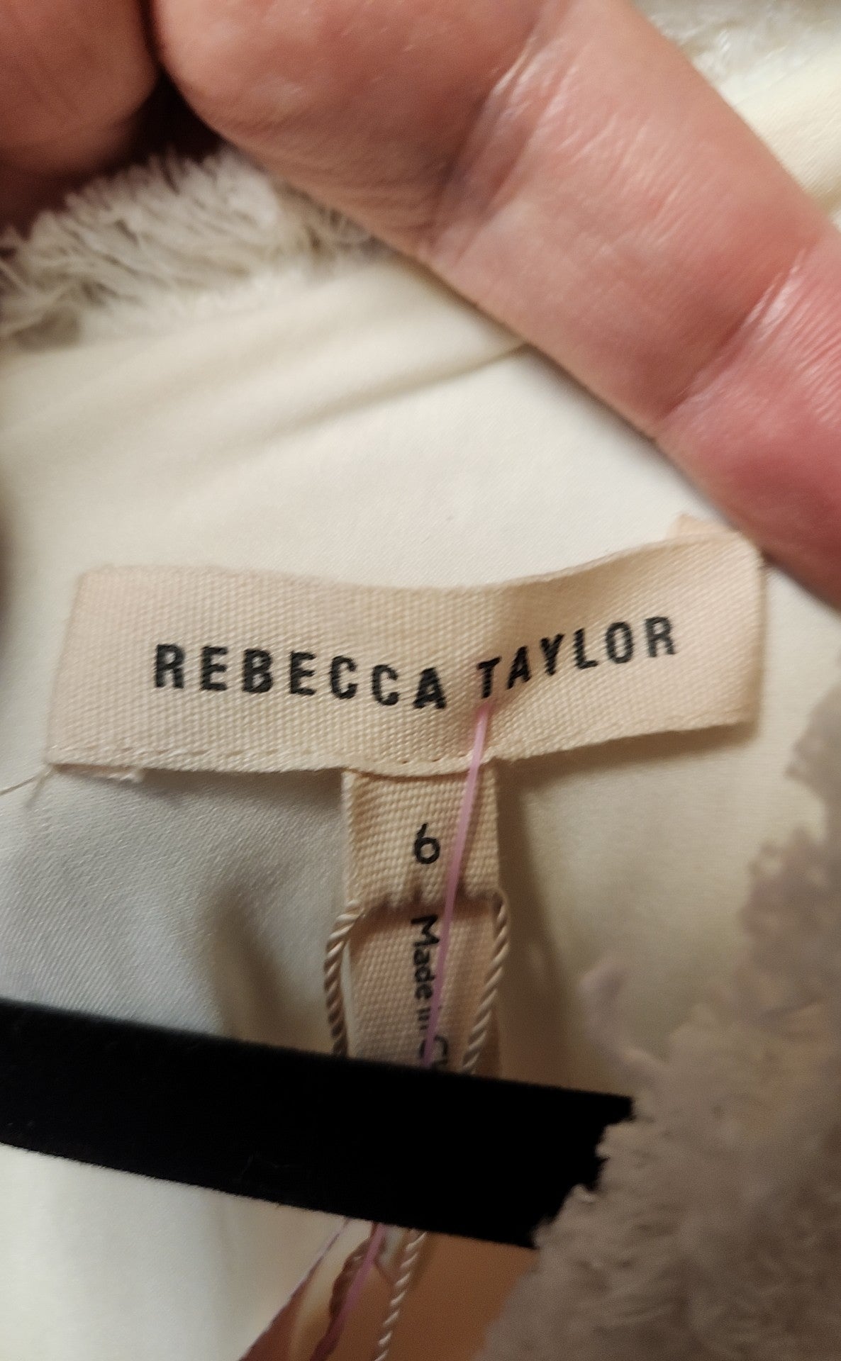 NWT Rebecca Taylor Women's Size 6 White Dress