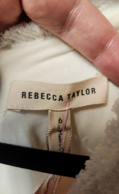 NWT Rebecca Taylor Women's Size 6 White Dress