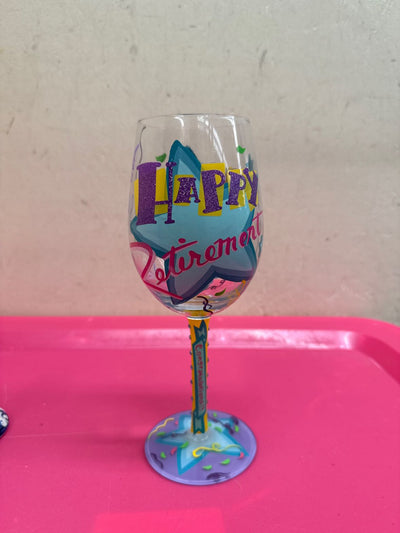 Lolita Adventure Painted Wine Glass