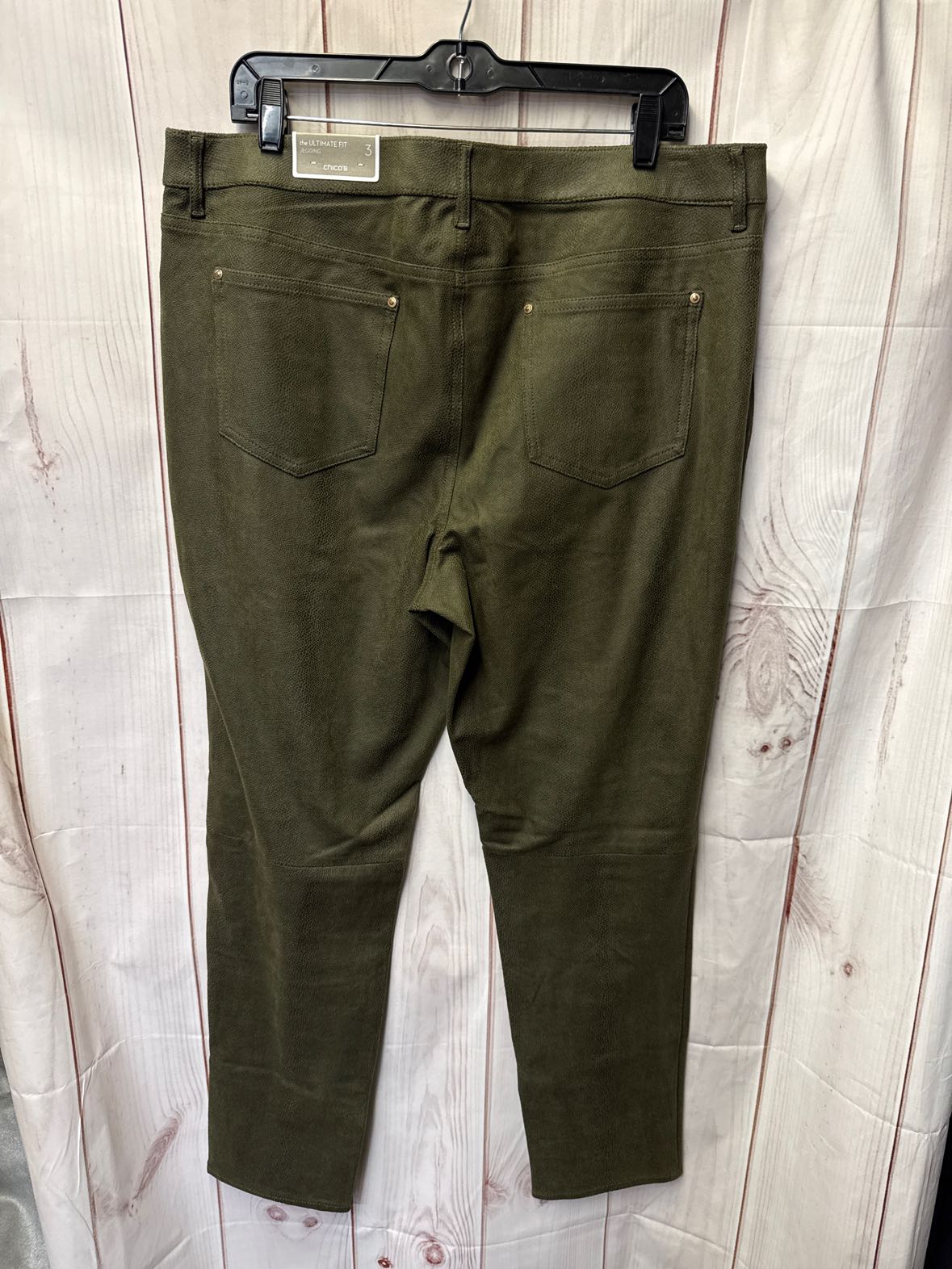 Chico's Women's Size 3 = US 16 Green Pants