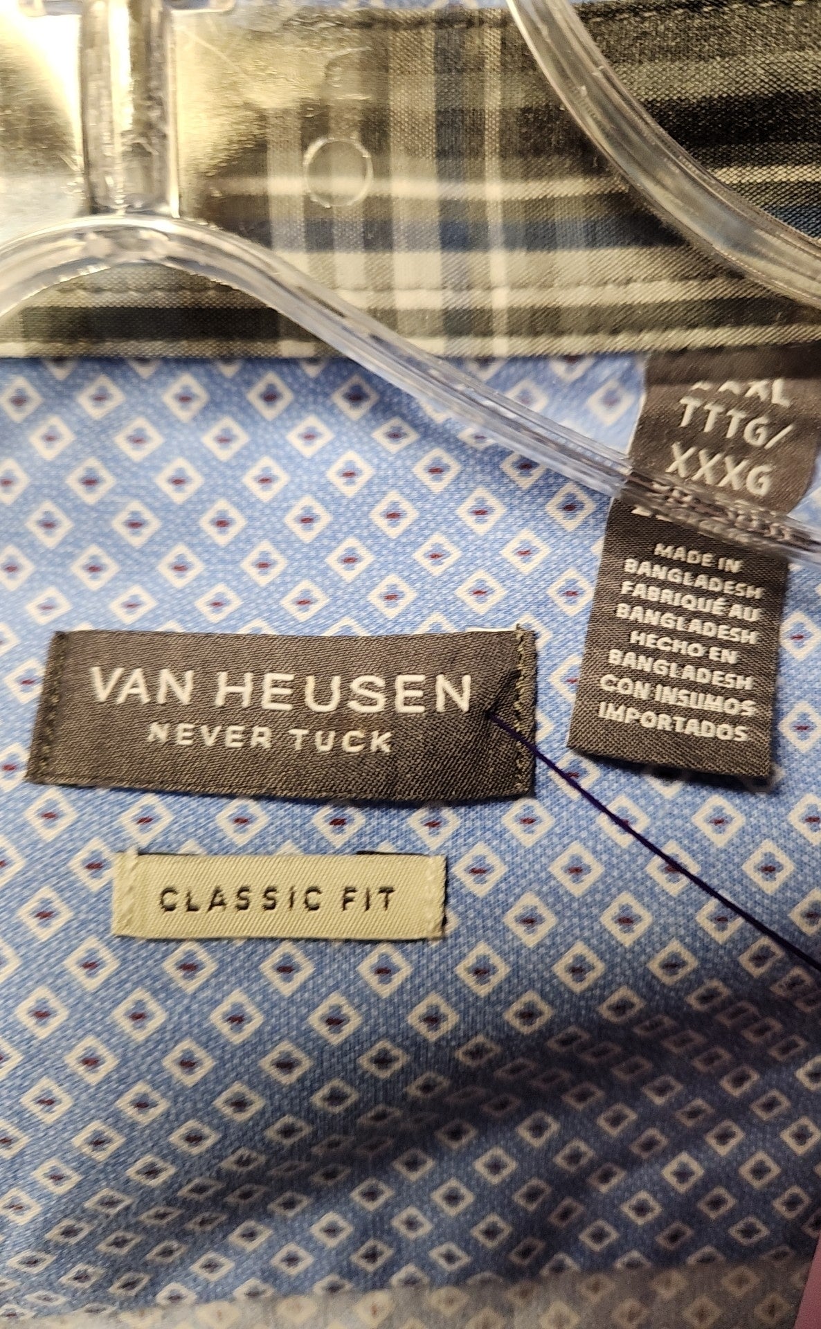 Van Heusen Men's Size XXXL Blue Shirt