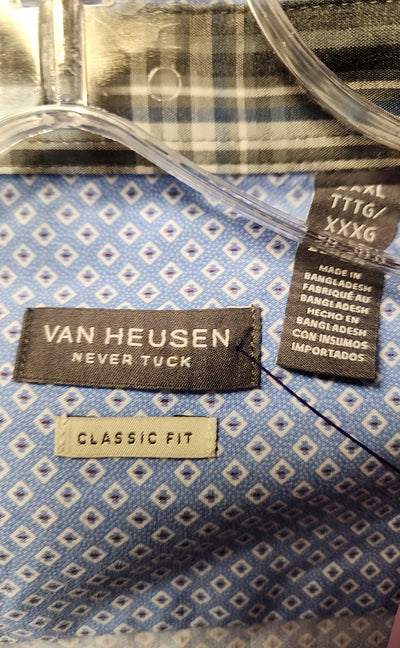 Van Heusen Men's Size XXXL Blue Shirt