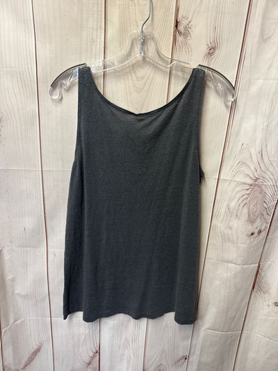 Eileen Fisher Women's Size S Gray Beaded Sleeveless Top