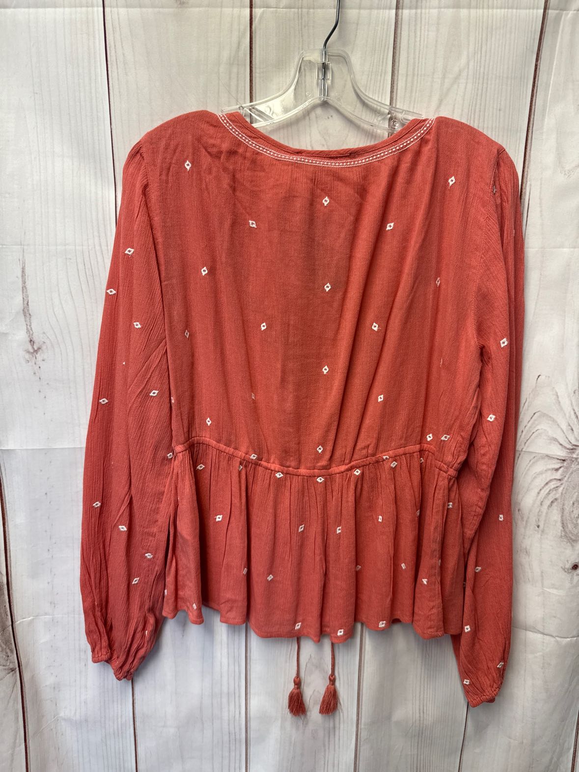 NWT Abercrombie & Fitch Women's Size L Pink Long Sleeve Top