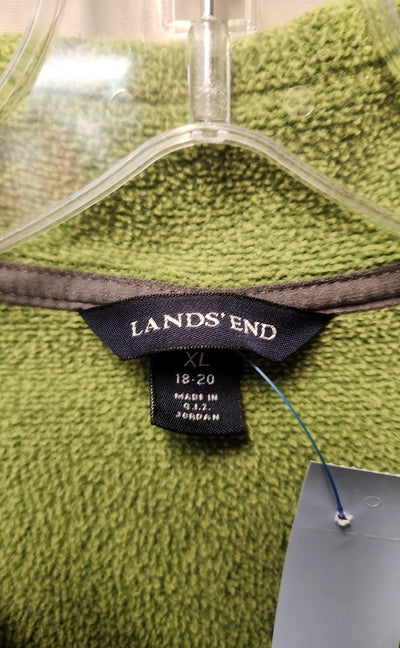 Lands End Women's Size XL Green Sweatshirt