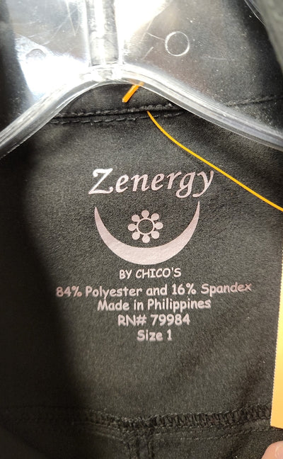 Zenergy - Chico's Women's Size 1 = US M Black Vest