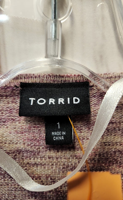 Torrid Women's Size 1X Purple Cardigan