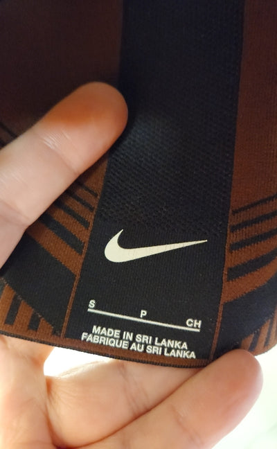 Nike Women's Size S Black & Brown Sports Bra