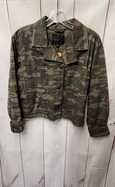 Sanctuary Women's Size S Green Camo Jacket