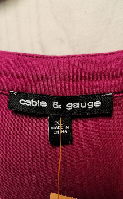 Cable & Gauge Women's Size XL Pink Sleeveless Top