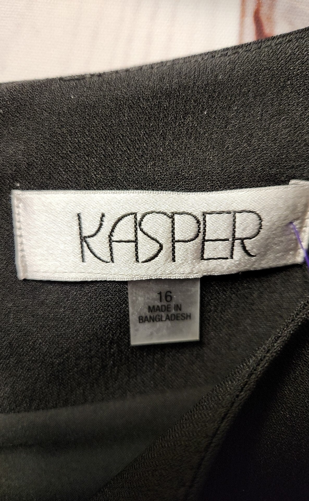 NWT Kasper Women's Size 16 Black Dress