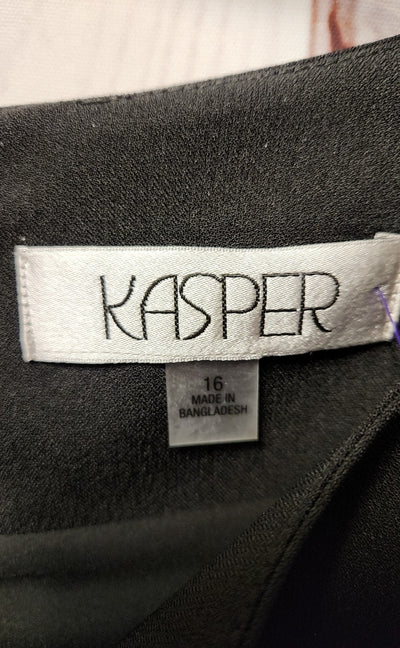 NWT Kasper Women's Size 16 Black Dress