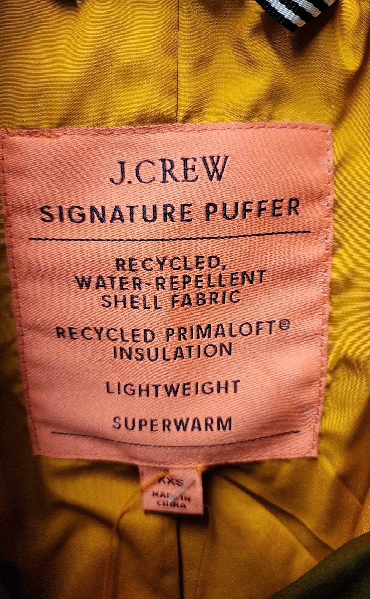 J Crew Women's Size XXS Olive Green Coat