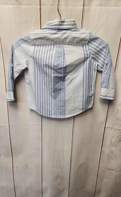 NWT Rachel Zoe x Janie & Jack Boy's Size 12-18 Months Blue Shirt