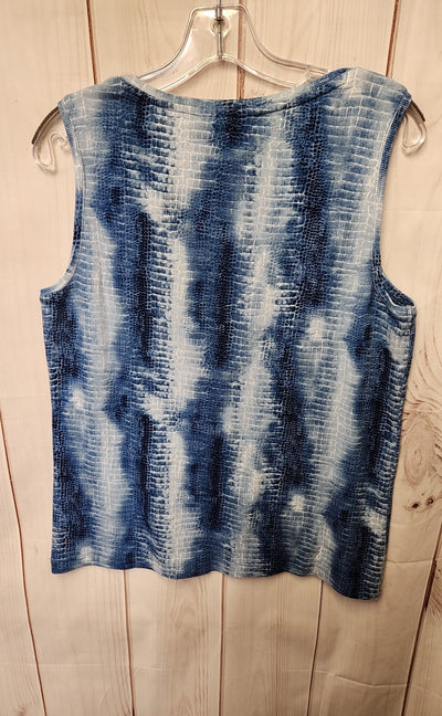 Chico's Women's Size 3 = US XL Blue Sleeveless Top