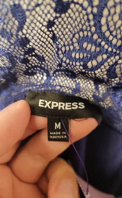 Express Women's Size M Blue Sleeveless Top