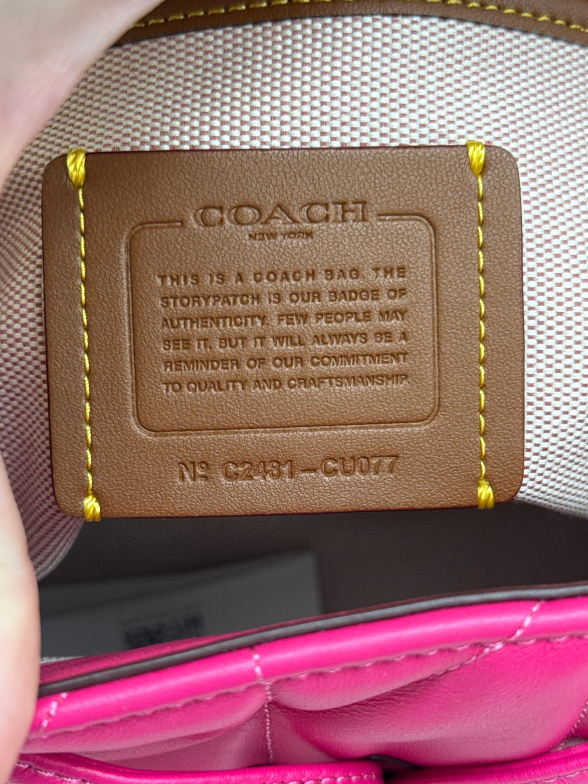 NWT Coach Tabbey Pink Backpack