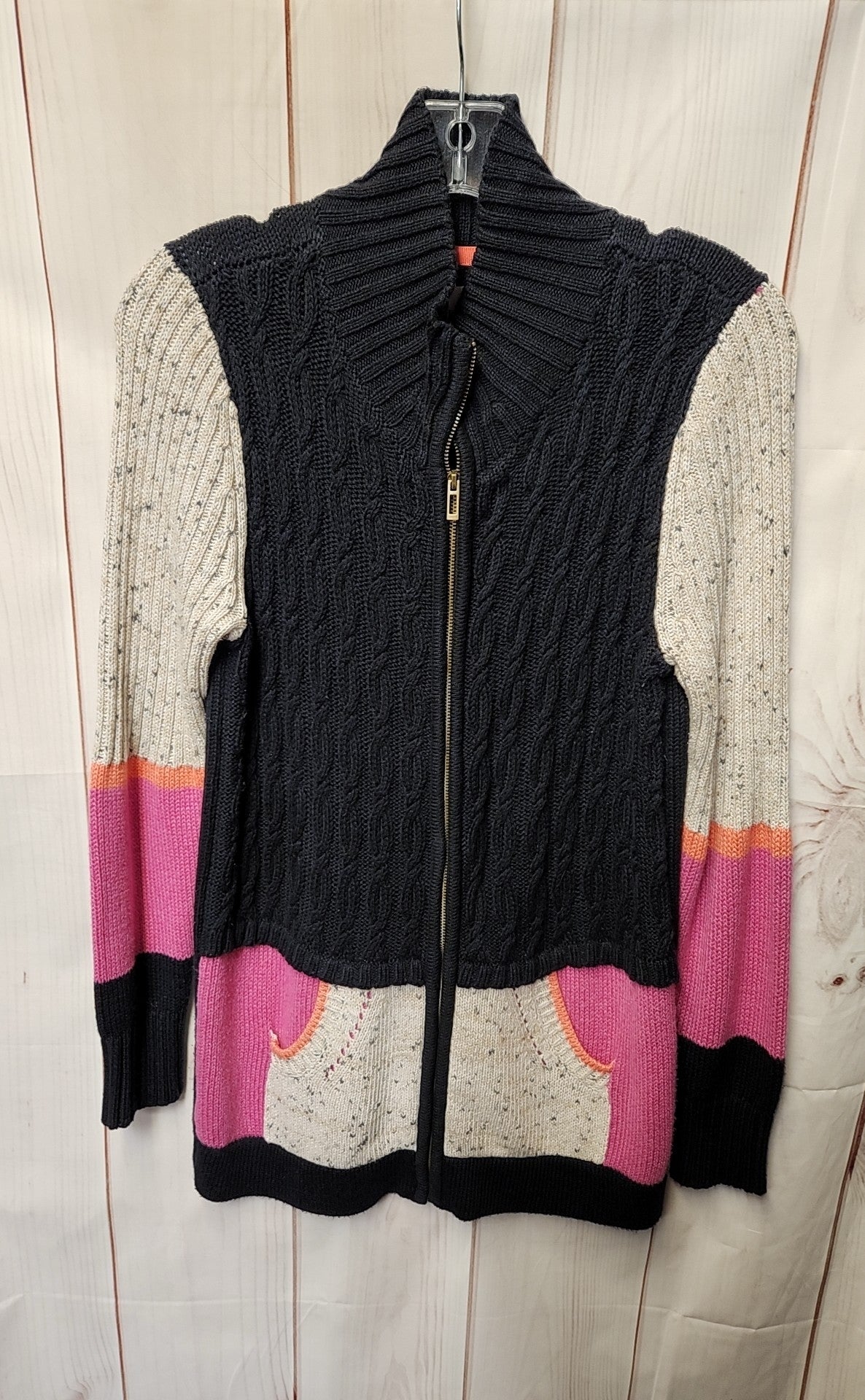Nic & Zoe Women's Size XS Navy Full Zip Sweater