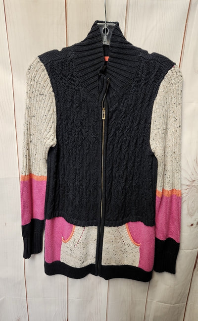 Nic & Zoe Women's Size XS Navy Full Zip Sweater