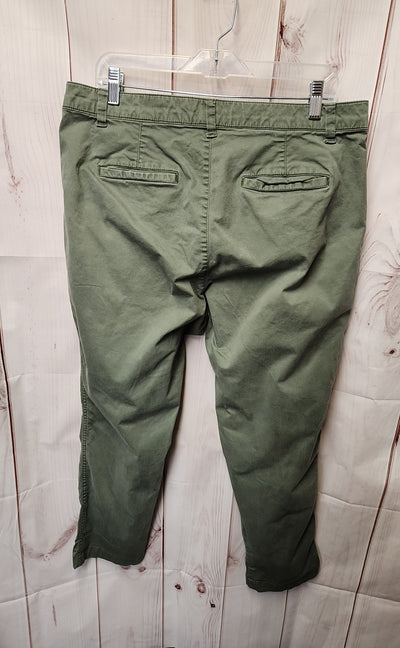 Gap Women's Size 14 Olive Green Pants Girlfriend Chino