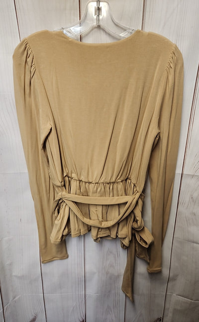 NWT Rebecca Taylor Women's Size M Brown Long Sleeve Top
