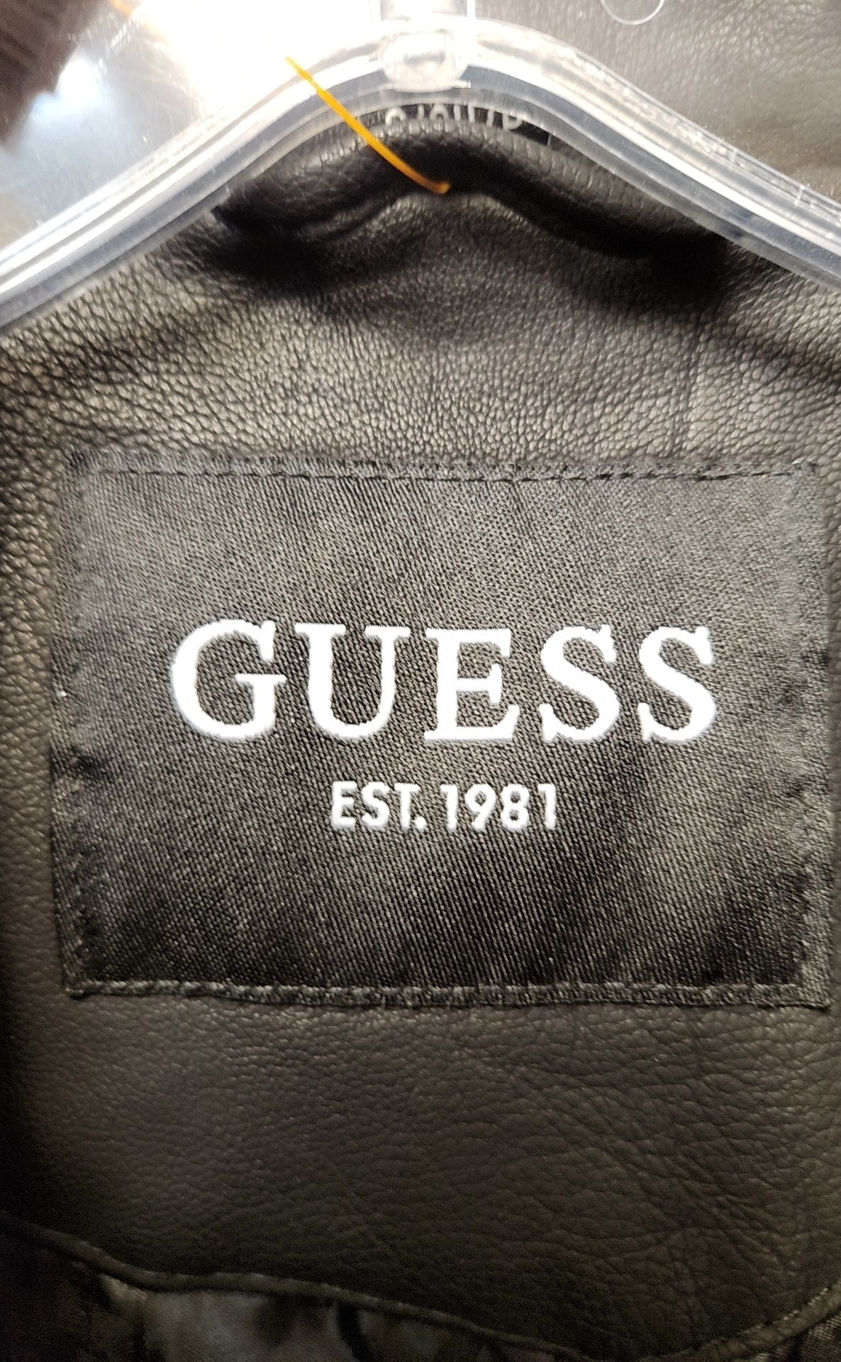 Guess Women's Size S Black Faux Leather Jacket