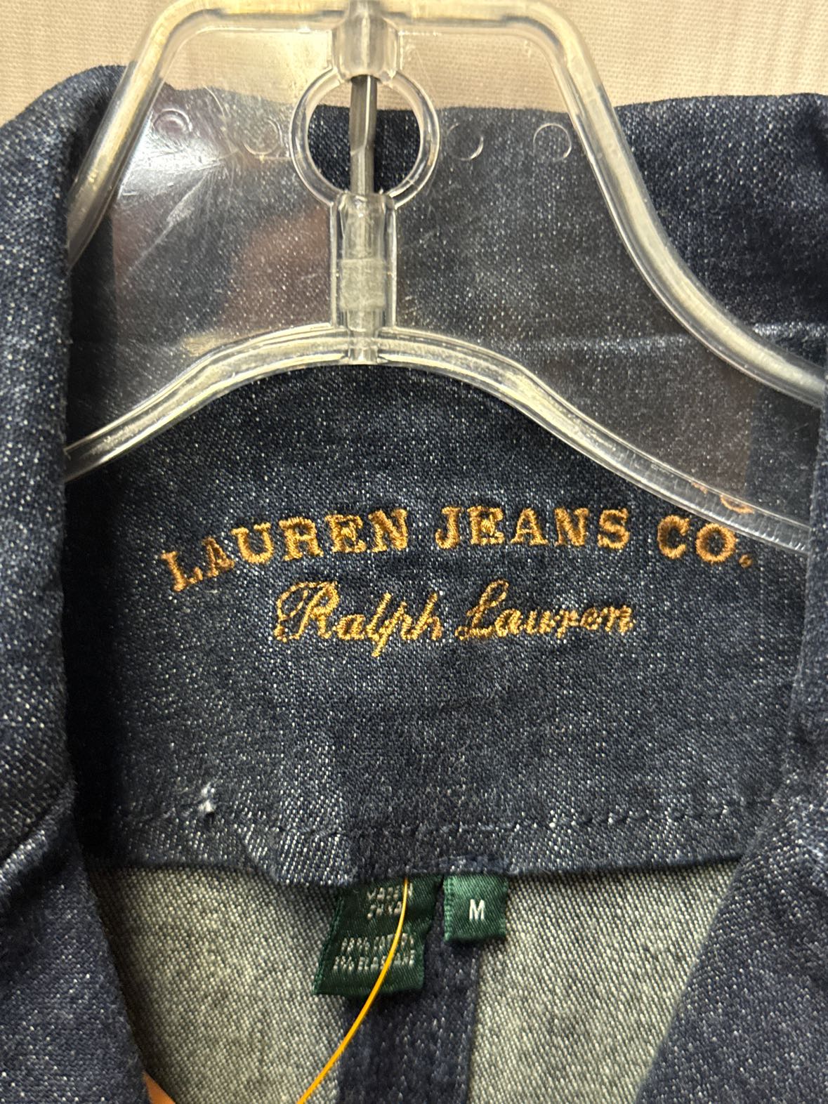 Lauren by Ralph Lauren Women's Size M Blue Denim Jacket