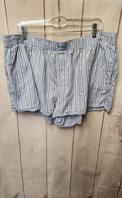 Joyspun Women's Size 2X Light Blue PJ Bottoms