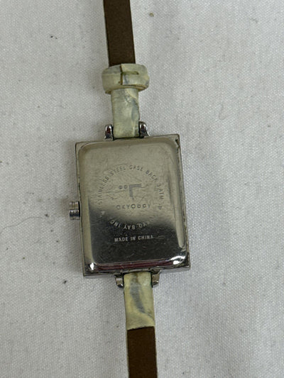 Tokyo Bay White Band Stainless Steel Watch (Needs Battery)