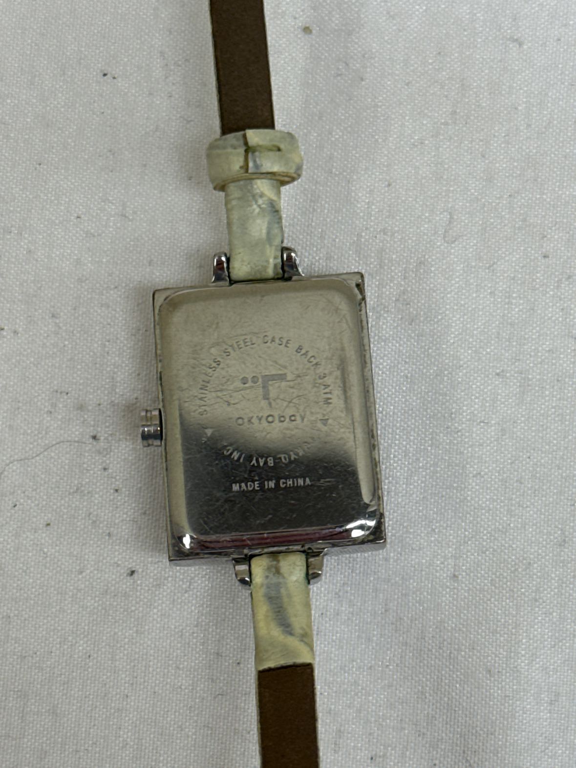 Tokyo Bay White Band Stainless Steel Watch (Needs Battery)
