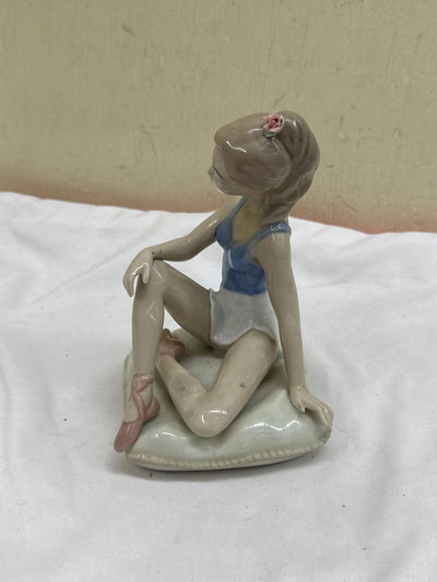 Casada Porcelain Seated Ballerina Figurine