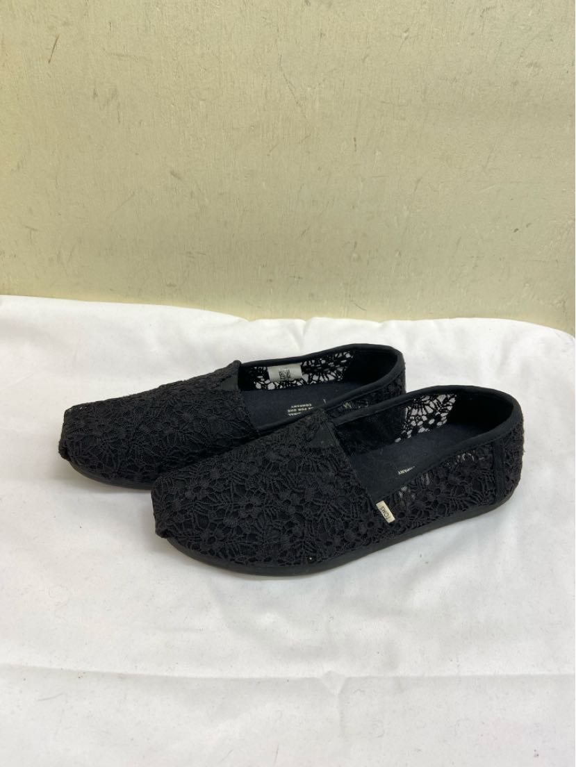 Toms Women's Size 7 Black Flats Shoes