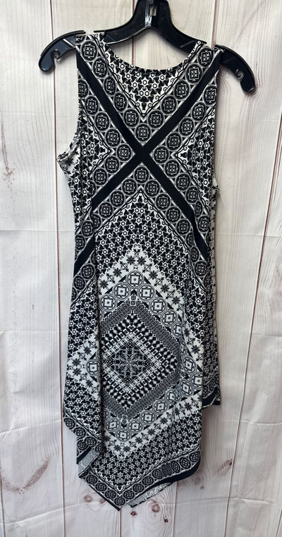Msk Women's Size M Black & White Dress