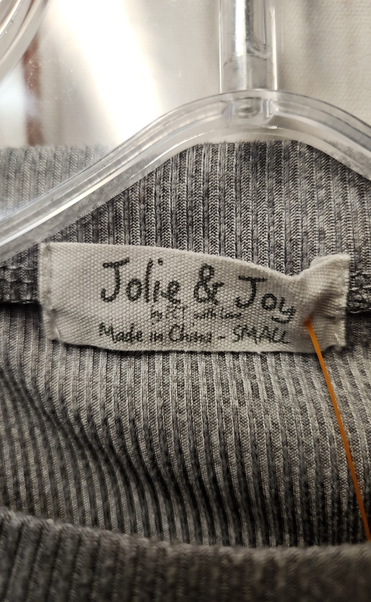 Jolie & Joy Women's Size S Gray Short Sleeve Top