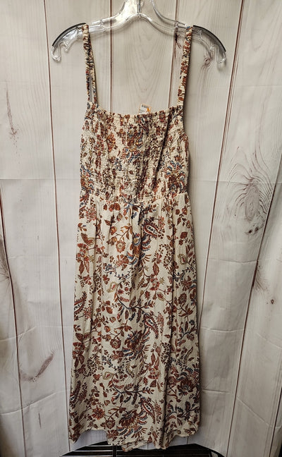 NWT Old Navy Women's Size XL Petite Beige Floral Dress