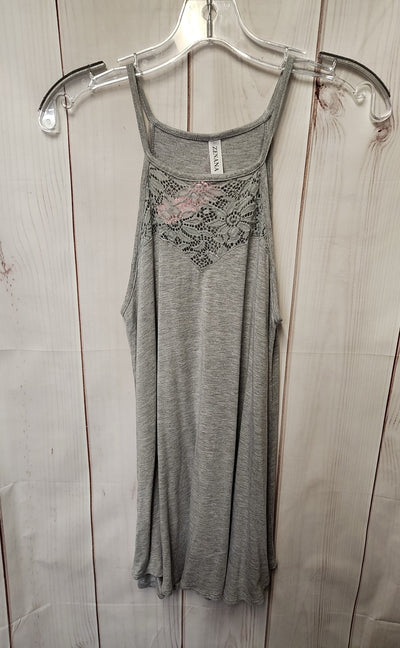 Zenana Women's Size S Gray Sleeveless Top
