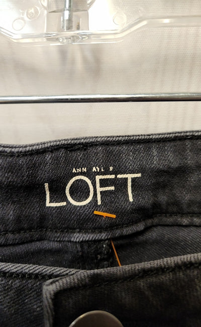 Loft Women's Size 28 (5-6) Black Jeans Curvy Skinny Ankle