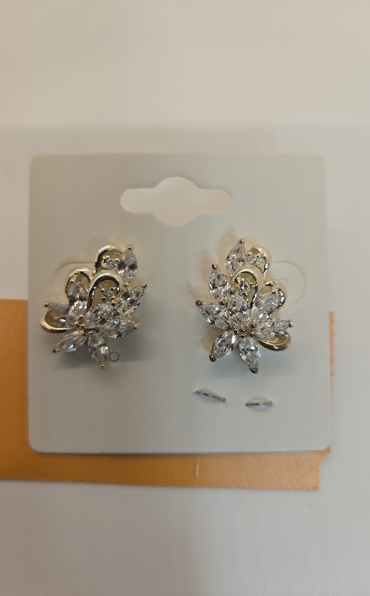Silver Rhinestone Earrings