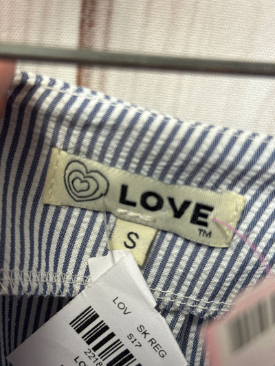 NWT Love Women's Size S Blue Skirt