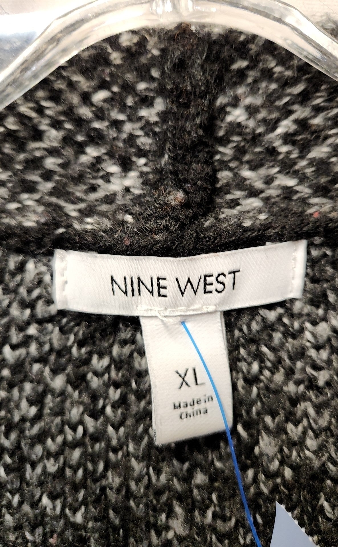 Nine West Women's Size XL Black & Gray Cardigan