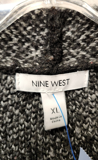 Nine West Women's Size XL Black & Gray Cardigan