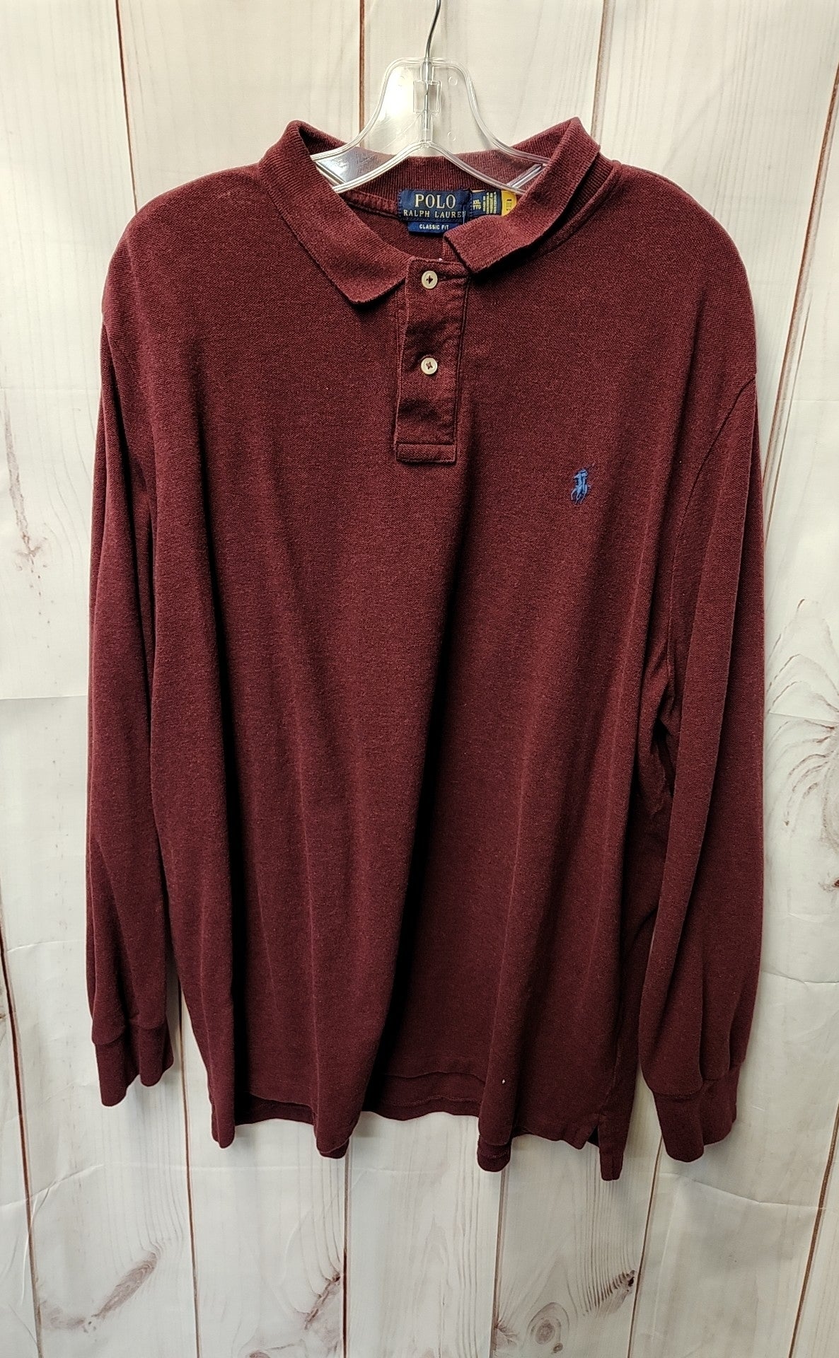 Polo by Ralph Lauren Men's Size XXL Maroon Sweatshirt