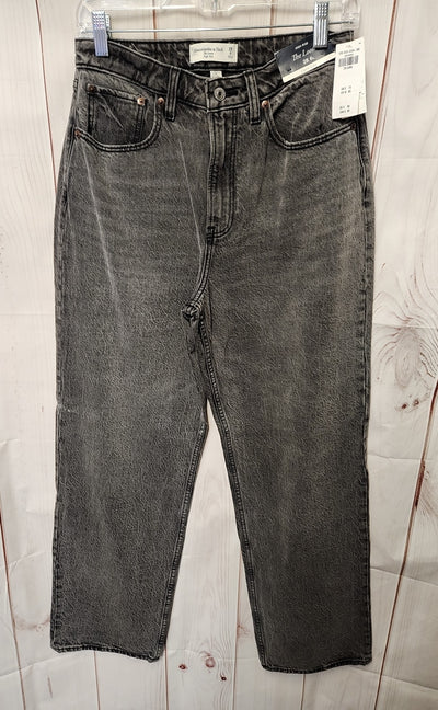 NWT Abercrombie & Fitch Women's Size 28 (5-6) Black Jeans The Loose High Rise