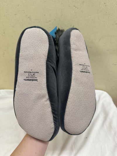 NWT Isotoner Women's Size XL Gray Slippers