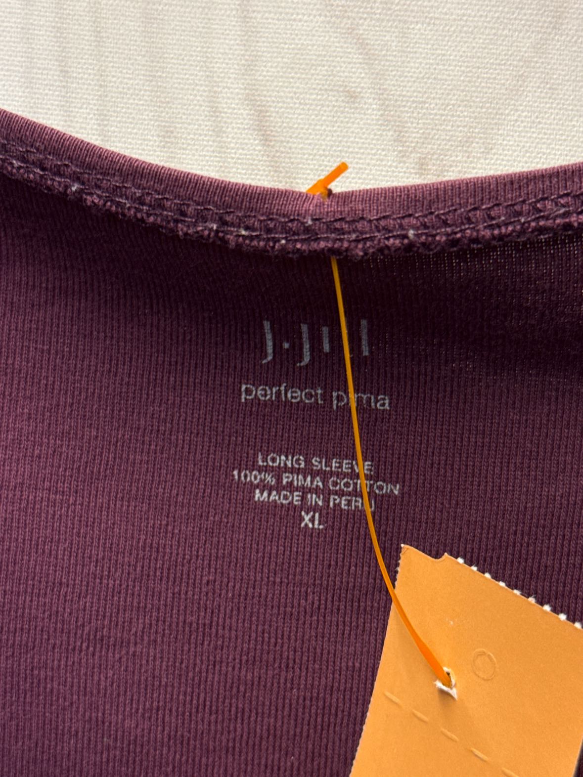 J Jill Women's Size XL Purple Long Sleeve Top