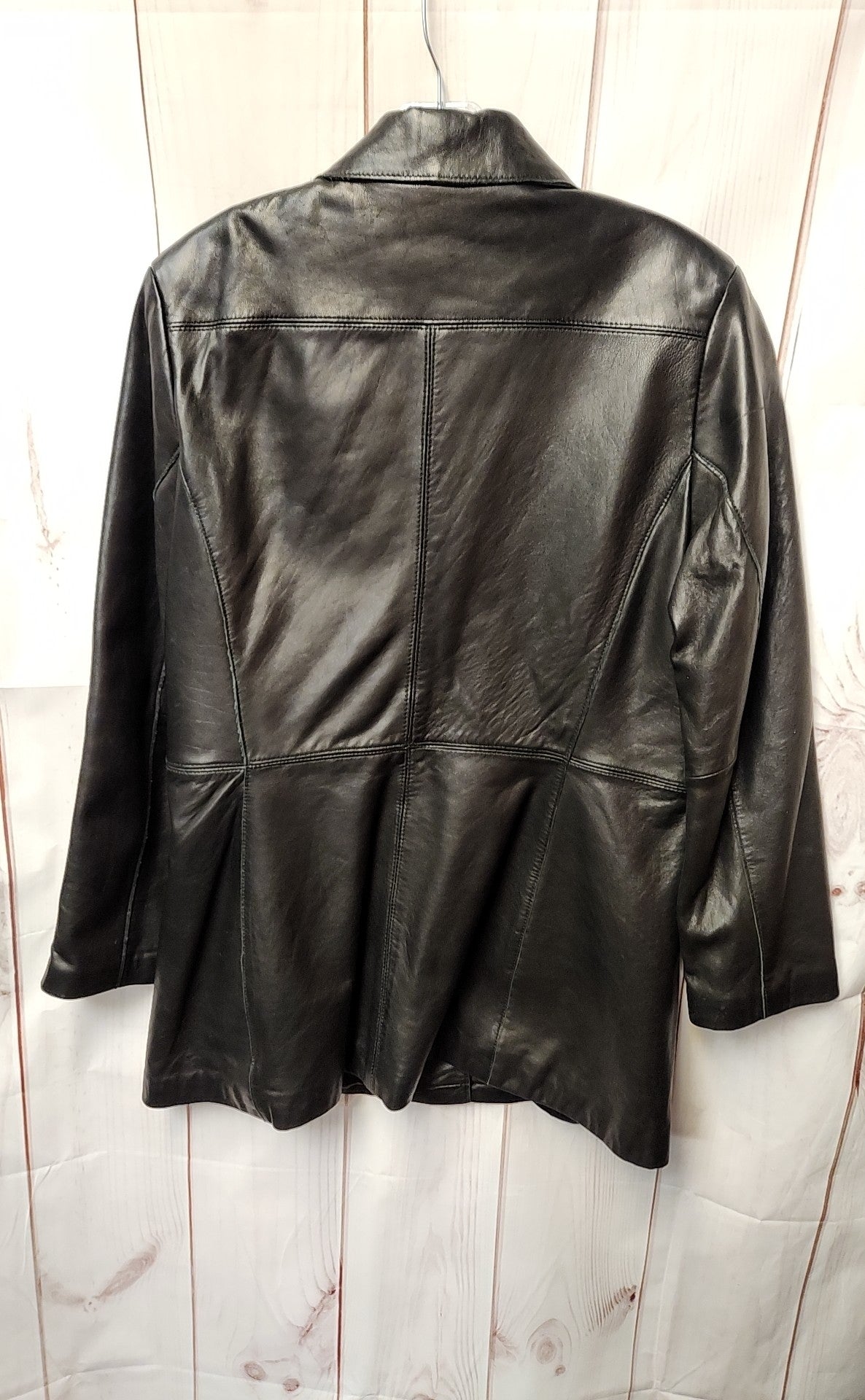 Marc New York Women's Size M Petite Black Leather Jacket