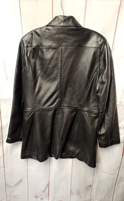 Marc New York Women's Size M Petite Black Leather Jacket