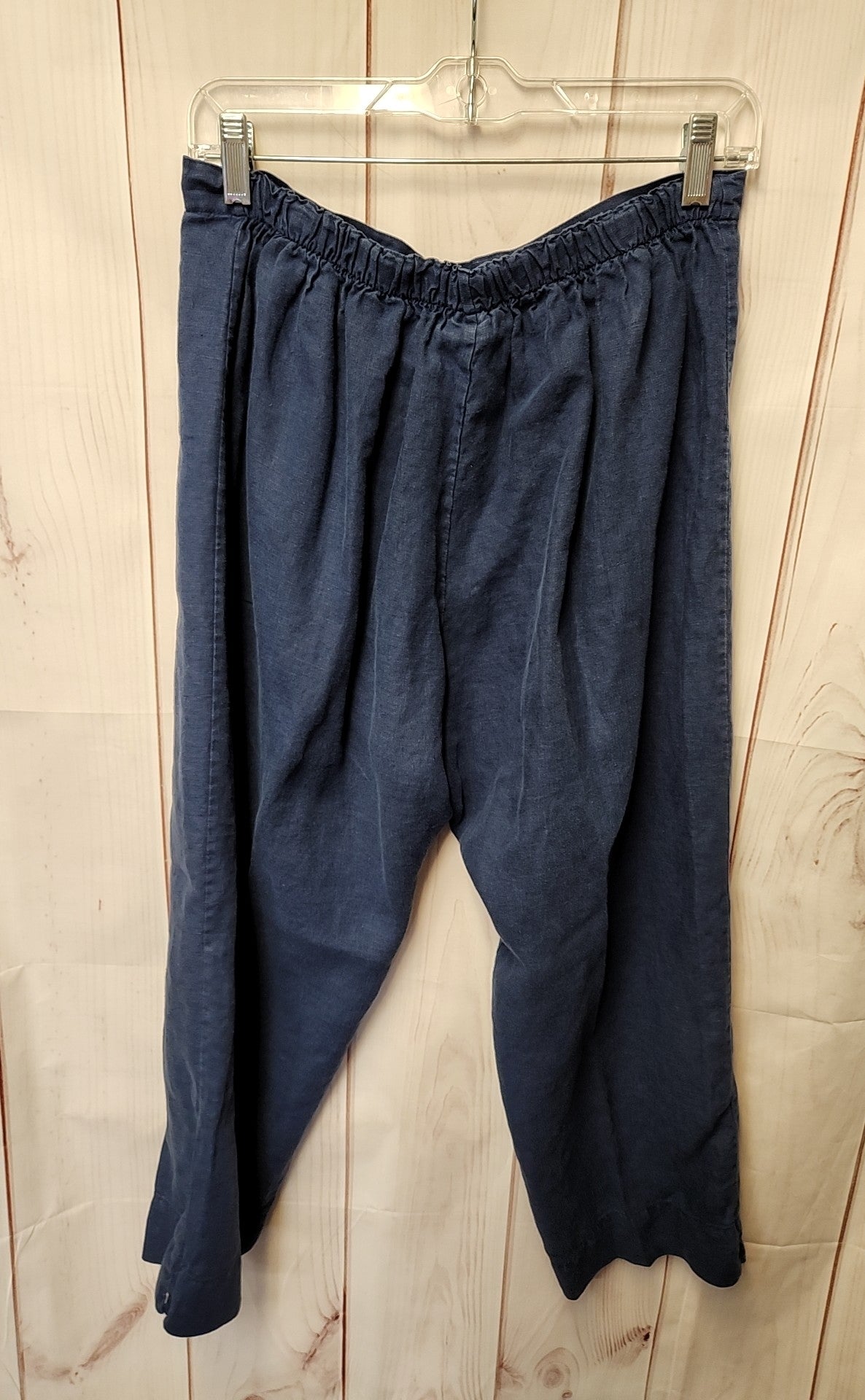 Bryn Walker Women's Size L Navy Linen Pants